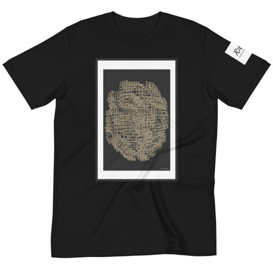 "Digital Glass Gold" by Adrian Short Sleeve T-Shirt [2 Colors]