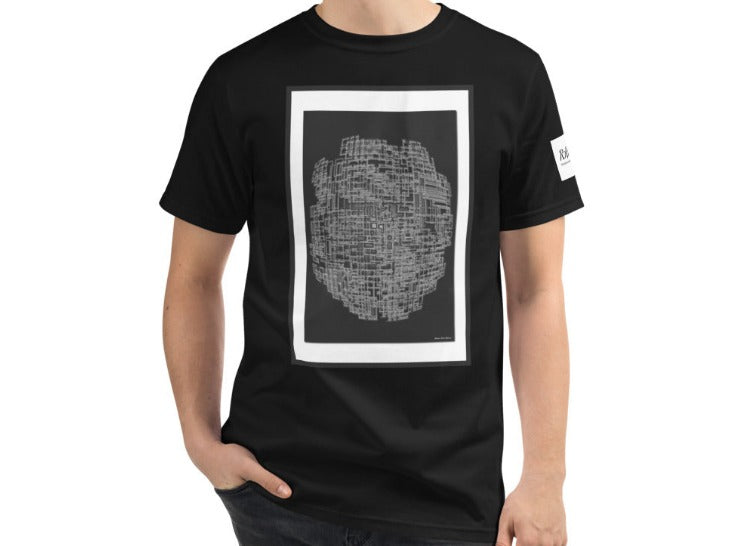 "Digital Glass Silver" by Adrian Short Sleeve T-Shirt [2 Colors]