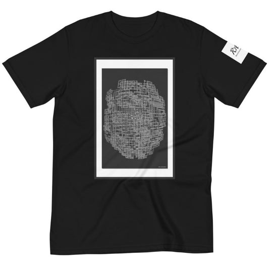 "Digital Glass Silver" by Adrian Short Sleeve T-Shirt [2 Colors]
