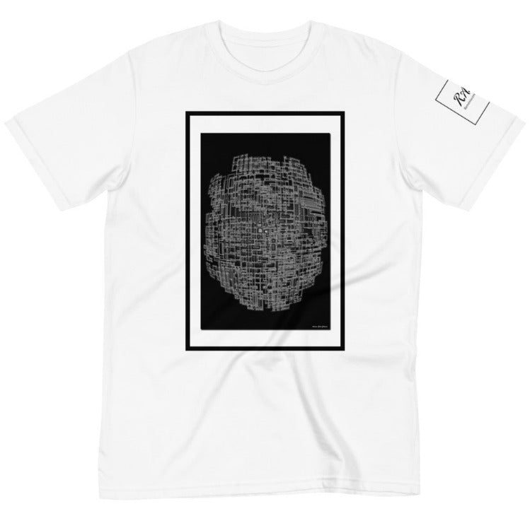 "Digital Glass Silver" by Adrian Short Sleeve T-Shirt [2 Colors]
