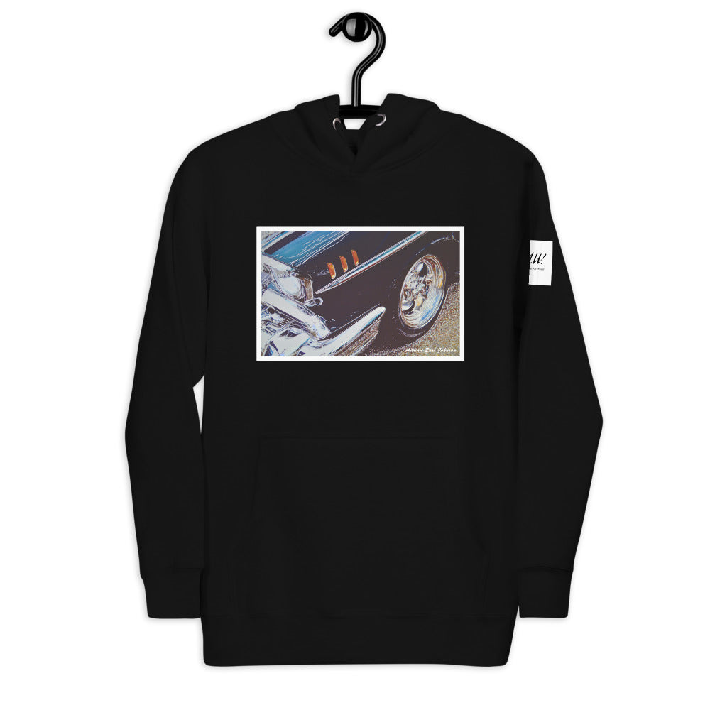 "Black '57" by Adrian Premium Long Sleeve Hoodie [2 Colors]