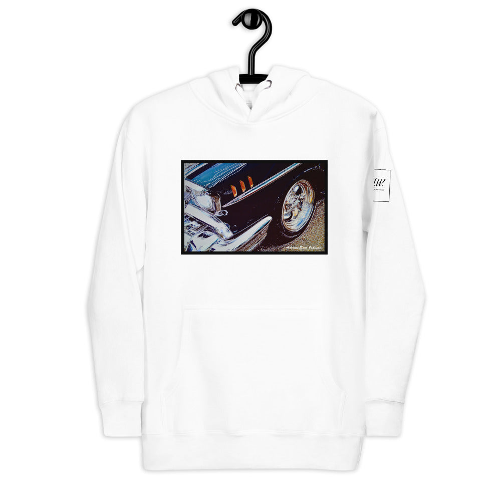 "Black '57" by Adrian Premium Long Sleeve Hoodie [2 Colors]